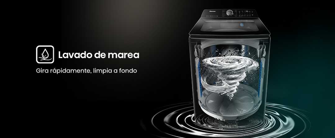 Lavadora 22kg Carga Superior WT5i2223DB Hisense | Hisense